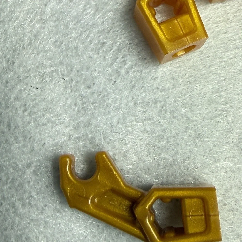LEGO Pearl Gold Mechanical Arm Parts Lot of 60 Exo-Force Bionicle Technic